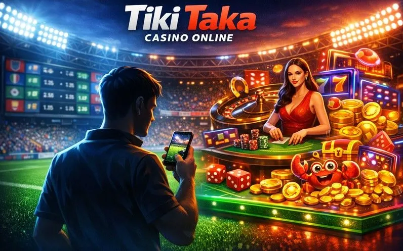 Tiki Taka Casino home page banner
